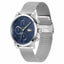 Lacoste Silver-Tone Steel Mesh Blue Dial Multi-function Men's Watch - 2011409 Carousel 3