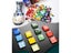 50 Pieces Transparent Mosaic Glass Tiles Multi-color For DIY Crafts Carousel 3