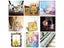 50 Pieces Transparent Mosaic Glass Tiles Multi-color For DIY Crafts Carousel 7