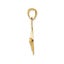 14k Yellow Gold Blue Enamel Eye Pendant, 16mm Carousel 2