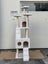 185CM High Cat Tree House Scratching Post Condo - White Carousel 4