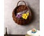 Wall Fence Hanging Planter Plant Flower Pot Handmade Garden Rattan Basket Dec Carousel 3