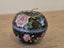 Vintage Oriental Enameled Cloisonné Apple Dish Lidded Trinket Box Carousel 1