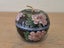 Vintage Oriental Enameled Cloisonné Apple Dish Lidded Trinket Box Carousel 5