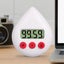 Water Drop Shaped Bathroom Timer Portable Digital Shower Timer For Kitchen Sh Carousel 6