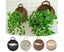 Wall Fence Hanging Planter Plant Flower Pot Handmade Garden Rattan Basket Dec Carousel 4