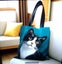THE CATTAGE - Adorable Cat Tote Bag Add Some Brightness & Cuteness To Your Bag Carousel 1