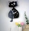 THE CATTAGE - Unique Whimsical Cat Swing Tail Clock Bring Cuteness To Any Room Carousel 5