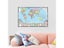 Ukrainian World Map 59x42cm Canvas Abstract Art Poster For School Supplies Carousel 3
