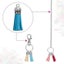 Keychain Tassel Leather Suede Tassels Pendants Bulk Carousel 9
