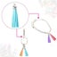 Keychain Tassel Leather Suede Tassels Pendants Bulk Carousel 12