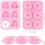 2pcs Silicone Donut Moulds Muffin Cups Molds Carousel 4