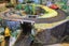 Slot car track 1/32 landscaped single lane rally track with 2 cars Carousel 5