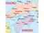 90*90cm Japan Political Map Wall Art Poster Non-woven Canvas Painting For Carousel 4