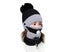 Women Winter Knitted Beanie Cap Warm Face Cover Neck Scarf Gloves Outdoor Set Carousel 1