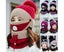 Women Winter Knitted Beanie Cap Warm Face Cover Neck Scarf Gloves Outdoor Set Carousel 4