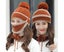 Women Winter Knitted Beanie Cap Warm Face Cover Neck Scarf Gloves Outdoor Set Carousel 7
