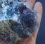 Purple Cubic fluorite with little pyrite bits Carousel 6