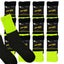 12x Pairs HI VIS SOCKS Workwear Work Safety Tradie High Visibility Fluro - Ye... Carousel 1