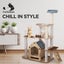 Furbulous 1.46m Cat Tree Mega Cat Tower and Scratching Post - Windmill style Carousel 4