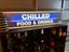 Large CHILLED FOOD AND DRINKS light box sign Carousel 1