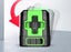 Line Laser Level Self Leveling Green 15M with Horizontal and Vertical Line Carousel 8