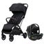 FlexGo Auto Folding lightweight compact pram with i-Size infant car seat Black Carousel 1