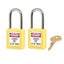 Master Lock 0410 Zenex Safety Lockout Padlock KEYED ALIKE, 38mm 2 (Pack) - Orang Carousel 1