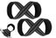 Figure 8 Lifting Straps for Deadlift Weightlifting Gym Wrist Belt Carousel 2