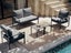 Outdoor Lounge Set Outdoor Furniture Sofa Set Dark Grey Carousel 3