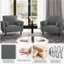 2PCS Large Armchair Oversized Single Sofa Carousel 6