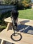 Black Agate with quartz wand - Crystal Carousel 5