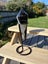 Black Agate with quartz wand - Crystal Carousel 4