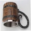 Viking Wood Style Beer Mug Viking Cup 550ml Carousel 8