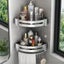 New Bathroom Corner Shelf Shower Storage Caddy Rack Carousel 1