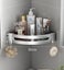 New Bathroom Corner Shelf Shower Storage Caddy Rack Carousel 4