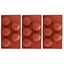 silicone mold bakeware 3PCS Semi Sphere Silicone Mold Baking Mold for DIY Making Carousel 5