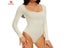 GUUDIA Women's Spandex Elastic Body Suit Shapewear With Tummy Control Long Carousel 4