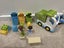 2 sets duplo vehicles garbage truck + police motorcycle Carousel 2