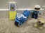 2 sets duplo vehicles garbage truck + police motorcycle Carousel 3