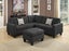 Woodley Sectional Reversible Sofa Dark grey (Laf Loveseat+Raf Loveseat & Otto... Carousel 1
