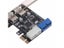 2 Ports PCI Express USB 3.0 Front Panel Control Card Adapter 4Pin 20Pin Carousel 5