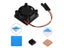 Square Cooling Fan 1/2 Dual Fan With Heatsink For Raspberry Pi 3B /3B/2B/B Carousel 3
