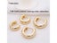 Ladies Big Gold Circle Ring Earrings New Trendy Real Gold Plated Round Hoop Carousel 4