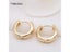 Ladies Big Gold Circle Ring Earrings New Trendy Real Gold Plated Round Hoop Carousel 5