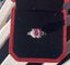 Natural pink sapphire and Natural Diamond Platinum Ring Carousel 8