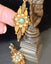WOW $1RES!!! VICTORIAN INSP TURQUOISE PEARL EARRINGS Carousel 4