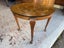 A Vintage Solid Mahogany Frame Exotic Timber Marquetry Top Circular Table Carousel 7