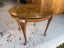 A Vintage Solid Mahogany Frame Exotic Timber Marquetry Top Circular Table Carousel 3