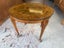 A Vintage Solid Mahogany Frame Exotic Timber Marquetry Top Circular Table Carousel 8